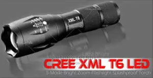 Rechargeable LED Flashlight XML T6 Outdoor Camping
