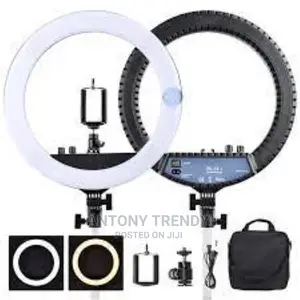 A Hot Shoe Adapter Rl-12 Led Ring Light 14" Outer/12 On Cen