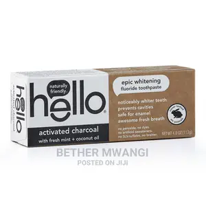 Hello Activated Charcoal Whitening Fluoride Toothpaste