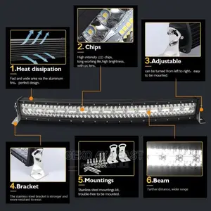 LED BAR, 42 Inch CURVED, 240 Watts G-Lb-9631t-C-42-240w-Xdot