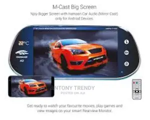 7 Inch TFT Rear View Monitor With Mirror Link and Temperatur