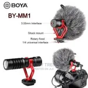 Boya by-Mm1 Cardioid Mini Shotgun Microphone With Sk-Psc1 Sm