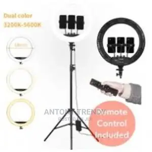 RL LED 18 Inch Ring Light Kit 55W Variable Color Temperatur