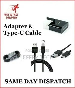 Fast Charger for Samsung Galaxy S8 S9 S10+ Plug +Type C USB