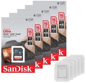Sandisk Ultra 16gb 48mb/S C10 SD SDHC Sdxc Sdsdunb Camera Ca