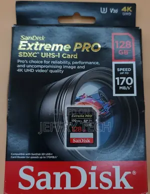 128GB SD SDXC Memory Card 170mb/S