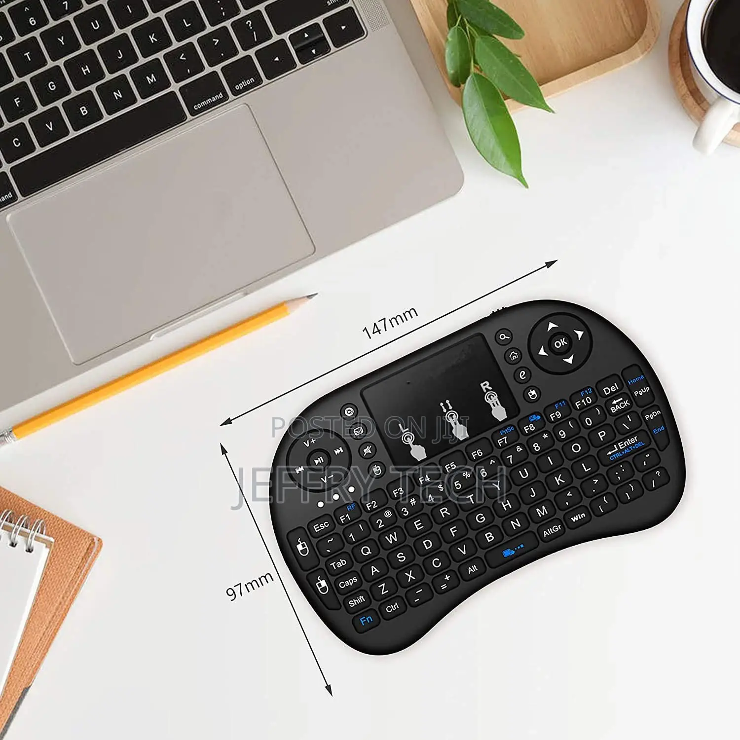 2.4ghz Wireless Backlit Mini Keyboard With Touchpad Mouse Co