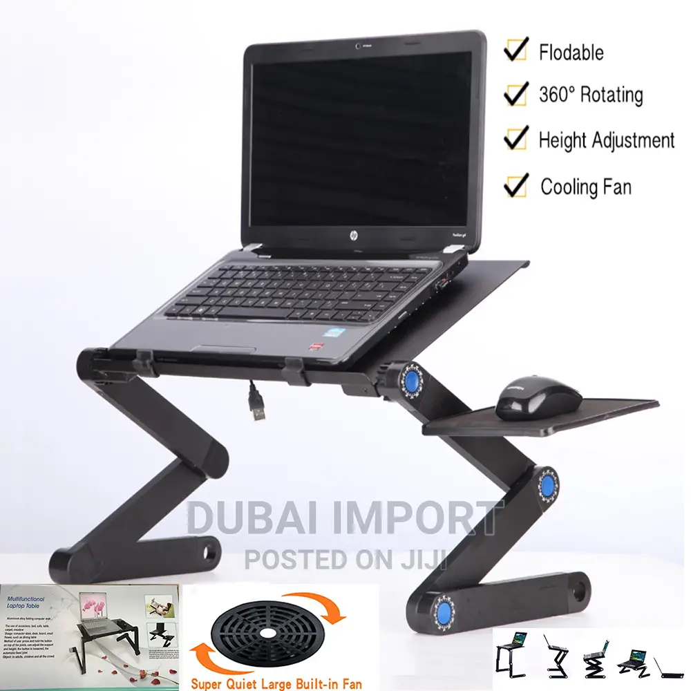 Foldable Laptop Table With Fan