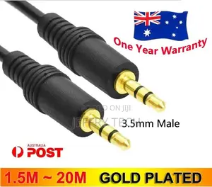 3.5mm M/M Audio Cable AUX Line-In AV TV Male to Male 5M Ster