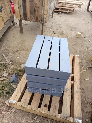 Grey Wooden Crate