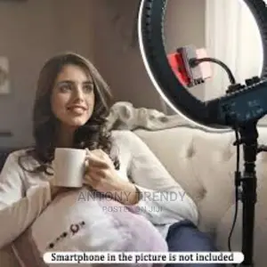 18 Inches Ring Light With Stand and Phone Holder,Dimmable Bi