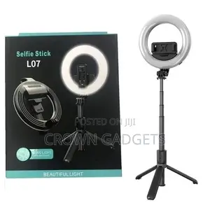 Selfie Stick Tripod With LED Ring Fill Light L07 Ring Light