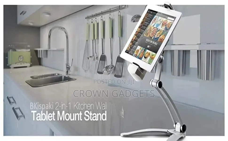 Tablet Mount Wall Desk Tablet Stand Digital Kitchen Stand