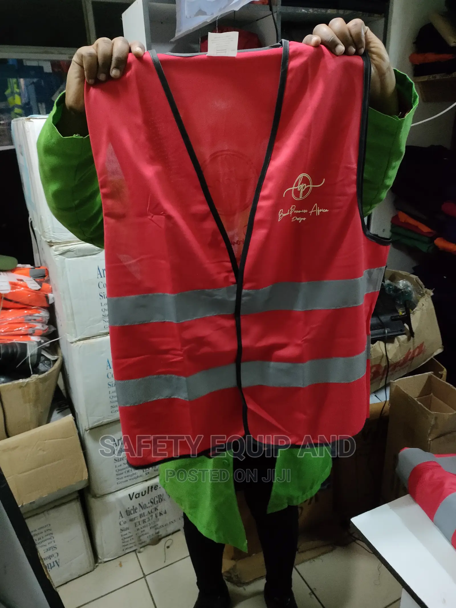 Red Reflective Vests And Jackets