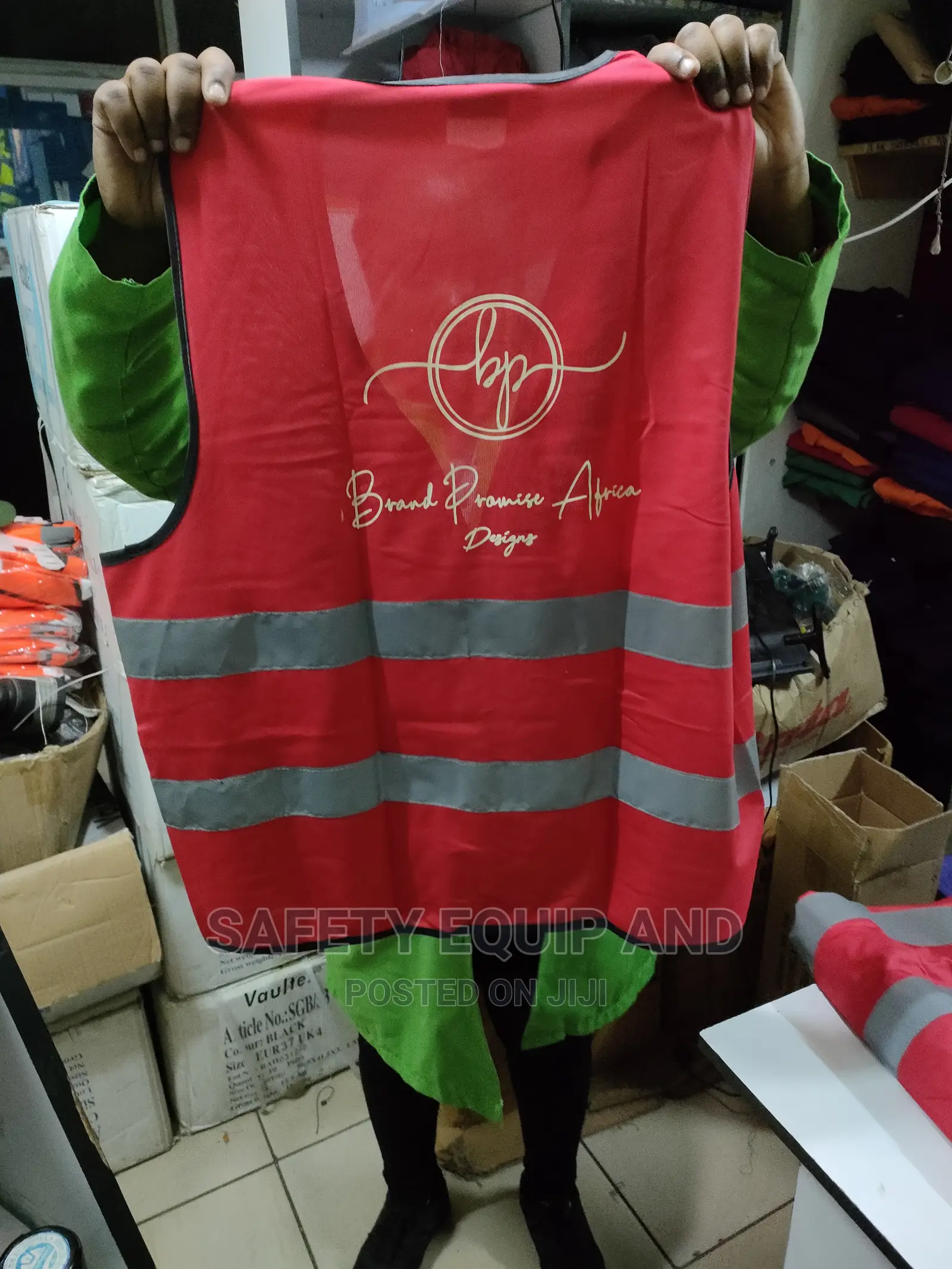 Red Reflective Vests And Jackets