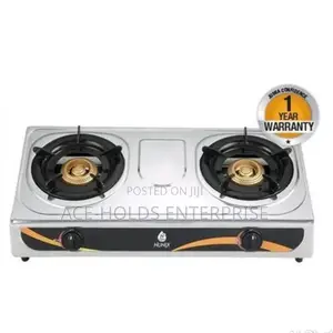 Nunix Gas Stove Stainless 2 Burner Ss