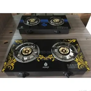 Nunix 2 Burner Glass Gas Stove