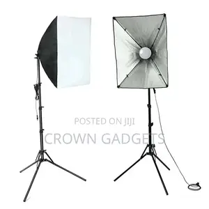 Photo Video Studio Lighting Kit 4-Socket E27 Soft Box