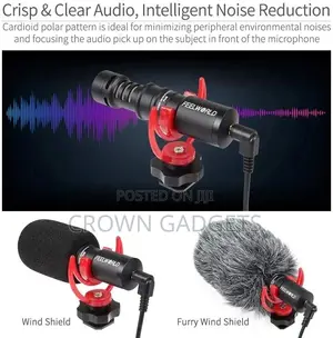 BOYA BY-MM1 Shotgun Video Microphone, Universal Compact