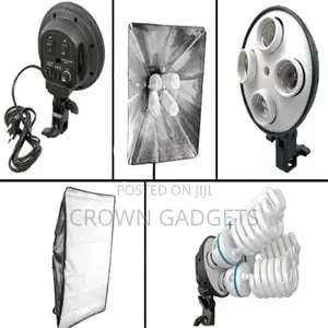 Softbox Kit E27 Photography Lighting 50x70 Cm Four Lamp