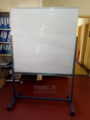 Portable One Sided Whiteboard. Its Movable on Wheels