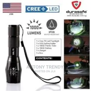 LED Tactical Torch High Power XML T6 Flashlight Rechargeabl