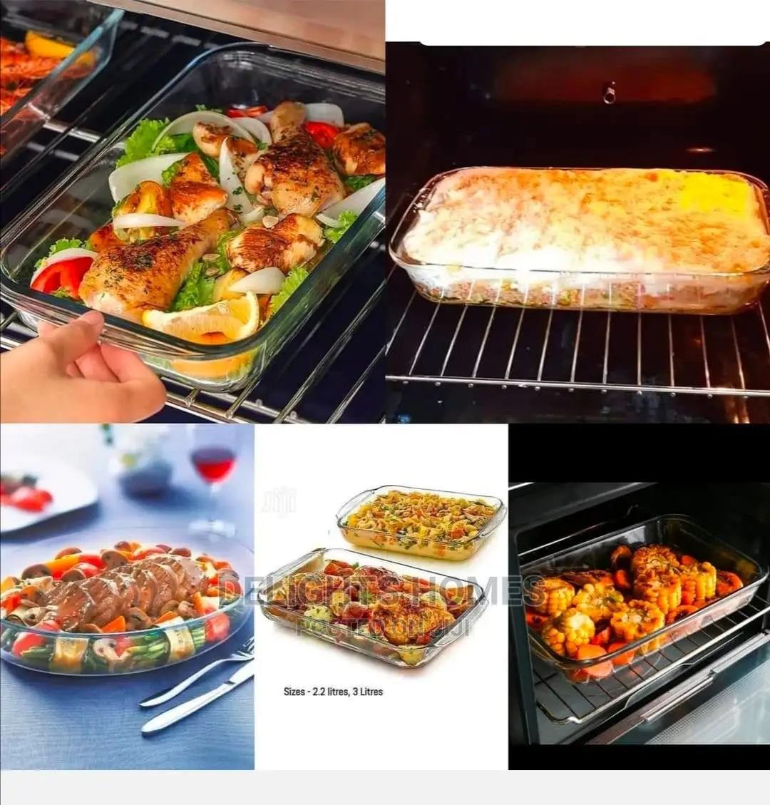 Glass Baking Tins