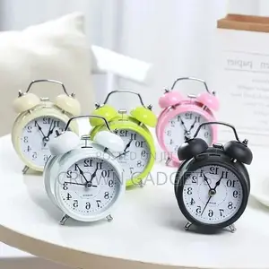 New in Market Twin Bell Alarm Clock, Size: Standard