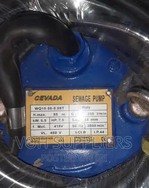7.5hp Sewage Pump