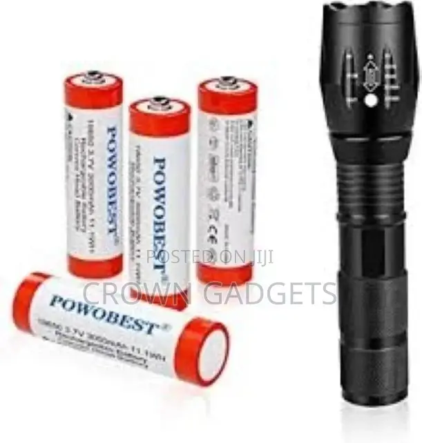 Portable Ultra Bright Handheld LED Flashlight Zoomable Scal
