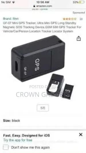 Gf-07 Mini GPS Real Time Car Locator Tracker Gsm/Gprs