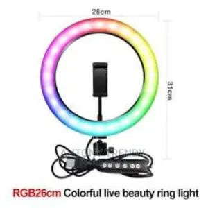 13 Inch RGB Ring Light 40 Color Modes With Stand Phone Holde