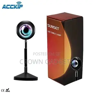 180 Degree Rotation Sunset Projection Lamp for Homes
