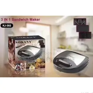Kj-302-3 in 1 Sokany Sandwich Maker.