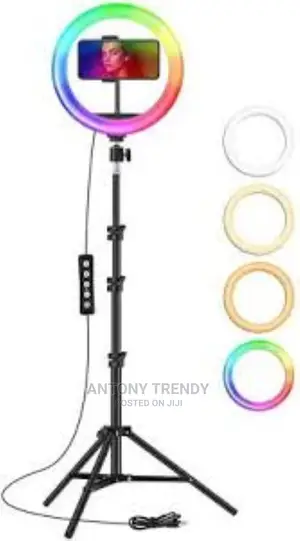 RGB 13'' LED Ring Light Tripod Kit for Youtube Tiktok Makeup