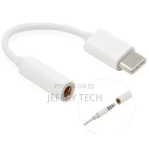 USB-C 3.1 Type C to Aux Audio 3.5mm Charge Cable Adapter Hea
