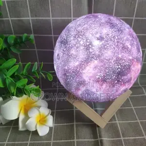 Simulation 3D Moon Night Light, 3 Leds USB Rechargeable Moon