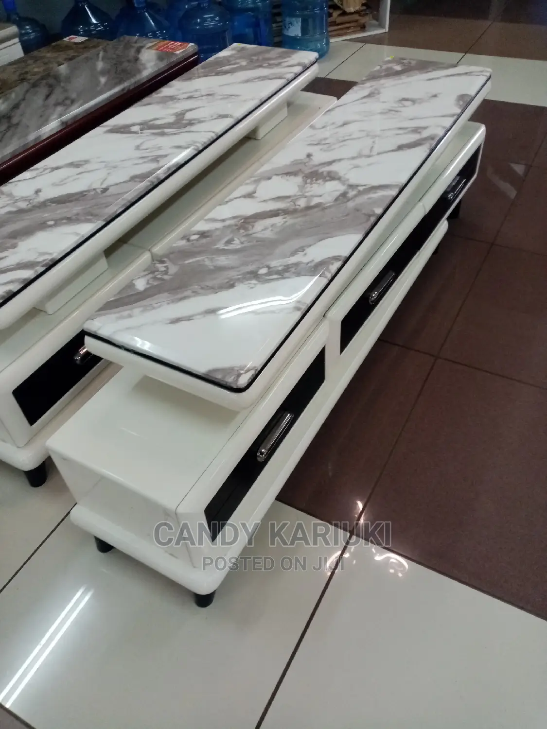 Extendable Marble TV Stand