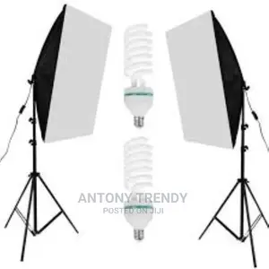 Ready Available Softbox Lighting Kit Photo Studio Equipment