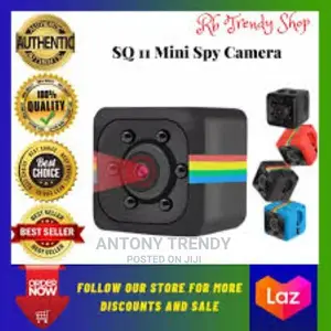 SQ11 Full HD Mini Spy DV Camera With IR Night Vision - Black