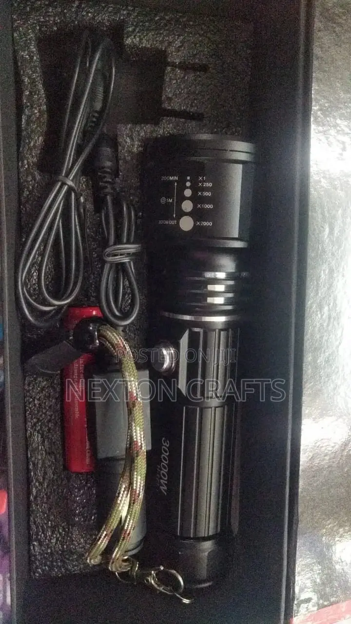 Power Style Rechargeable Flashlight Light Zoom
