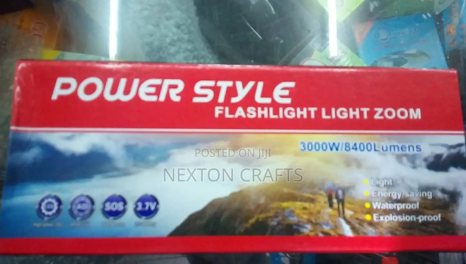Power Style Rechargeable Flashlight Light Zoom