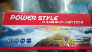 Power Style Rechargeable Flashlight Light Zoom