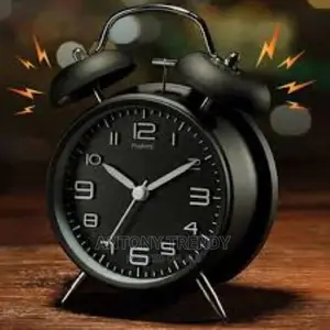George Jimmy Simple Alarm Clock Metal Wake Up Alarm Clocks W