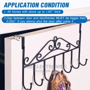 7 Hooks Metallic Hanger Over the Door