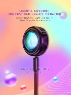 Canrulo New 90 Degree Rotation Rainbow Projection Lamp
