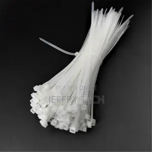 100pcs 2.5x150mm Pack White Nylon Plastic Locking Cable Ties