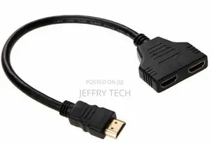 HDMI Male to Dual HDMI Female 1 to 2 Way Splitter Adapter Ca