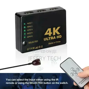 Uhd 3D 4K 1080P HDMI Splitter Switch Selector Switcher IR Hu