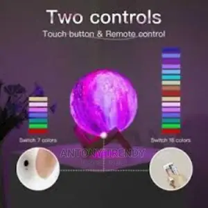 Lumina Remote and Touch Control Galaxy Moon Lamp
